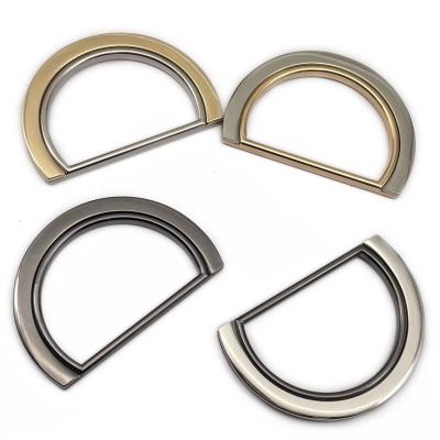 China Factory Wholesale High Quality Zinc Alloy Double D Buckle Workable For Handbag for sale