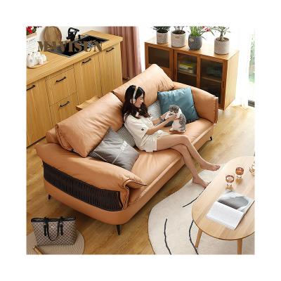 China Modern Style Simple Sectional Technology Fabric Small Sofa Italian Luxury Living Room Sofa for sale