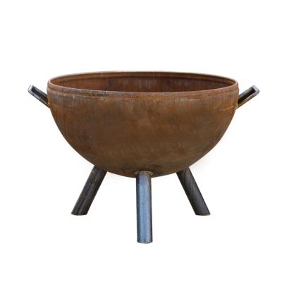 China Special Design Stored Widely Used Square Corten Steel Patio Fire Pit for sale