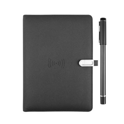 China Smart Hardcover Book Writing Diary Planner Power Bank Notebook for Office for sale