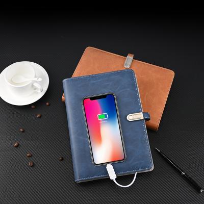 China Fast Delivery Loose-leaf Fashion Charger Powerbank Smart Wireless Notebook with 8 Digit Calculator for sale