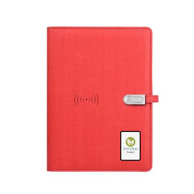 China Amgnda Diary Planner Notebook USB Charger Power Drive Magnetic Bank Instant Lock Light Weight Diary Filling Diary With Led Light for sale