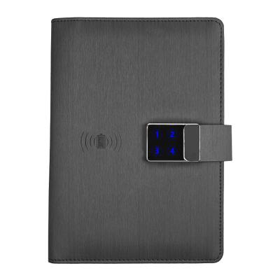 China High Quality Power Bank Digital Notebook Leather Power Lock High Security Cover Lock Diary For School for sale