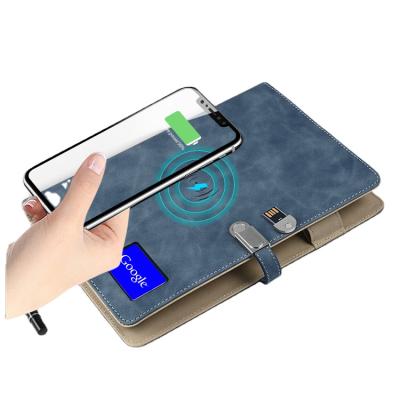 China Smart Organizer New Fashion Diary Mobile Phone Sync Wireless Charging Notebook With Blue Tooth Pen for sale