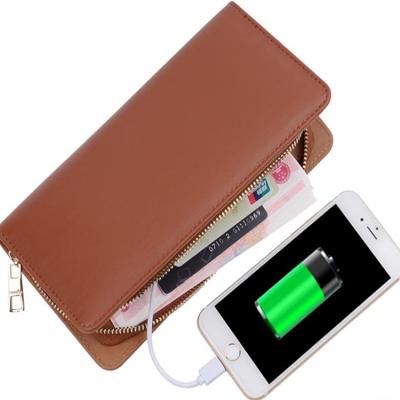 China RFID Wallet Money Pouch with Power Bank for sale