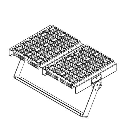 China Mine 500Watt Led High Bay Light DLC Led Stadium Sports Flood Lighting for sale