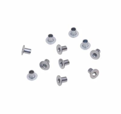 China Stainless steel hollow tubular rivet spare part copper auto clutch rivet flat head hollow rivets for sale