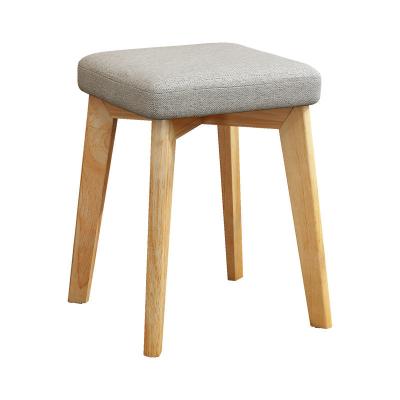 China Removable Cover Modern China Customized Color Material Dining Chair Stool Stool Wood Stool Furniture for sale