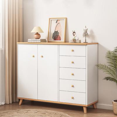 China Sustainable Solid Wood Type Bedroom Shelf Narrow Bedside Split Drawer Tiered Storage Furniture for sale