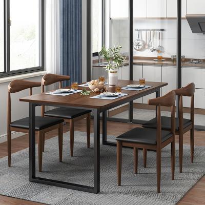 China Furniture Dining Room Table Chairs Extendable Modern Dining Table Set for sale