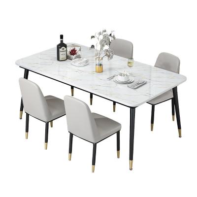 China Furniture Dining Room Table Chairs Extendable Modern Dining Table Set for sale