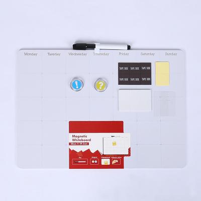 China Education.Training.Office Refrigerator Custom Schedule Weekly Planner Set School Education Dry Erase Board Magnetic Whiteboard for sale