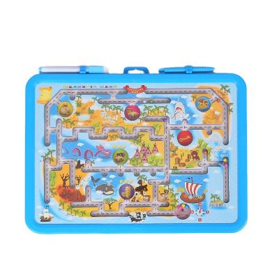 China Maze Toys Kids Labyrinth Magnetic Double-Sided Board Children Educational Beads Game Puzzle Toys.Training.Office for sale