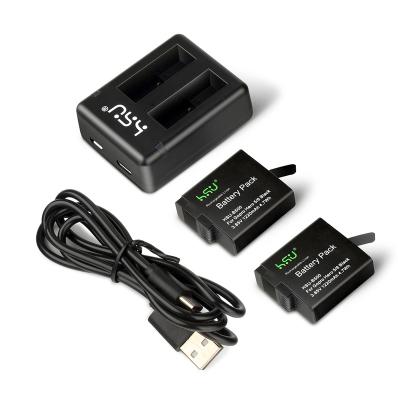 China Full Dual Decoding 1220mAh Ahdbt-501 Rechargabale Battery Charger Kit For GoPro Hero5/6/7/8 Black HGP5212 for sale