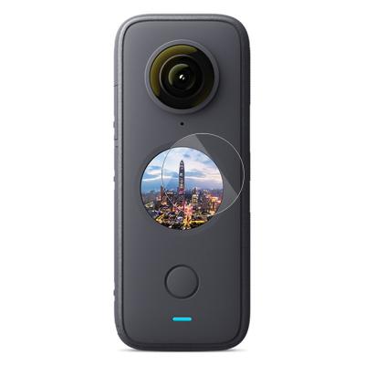 China 2.5D PC 2 Set 9H Hardness Ultra Clear Tempered Screen Protector For Insta360 ONE X2 Panoramic Action Camera for sale