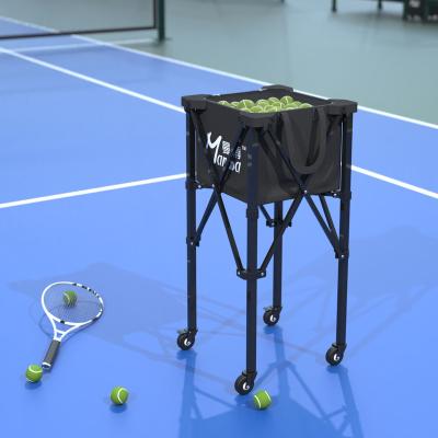 China Portable Aluminum Alloy Canvas ABS Ball Cart And Tennis Ball Cart For Tennis Training Ball Cart AJ005 for sale