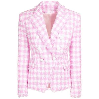 China China Supplier Lion Buttons Women Blazer Designer Breathable Jacket for sale