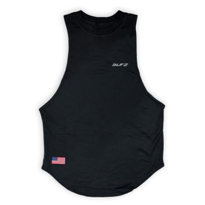 China Anti-pilling USA Brand Logo Loose Sports Vest Men's Fitness Training Quick-drying Breathable Vest Sleeveless T-Shirt for sale