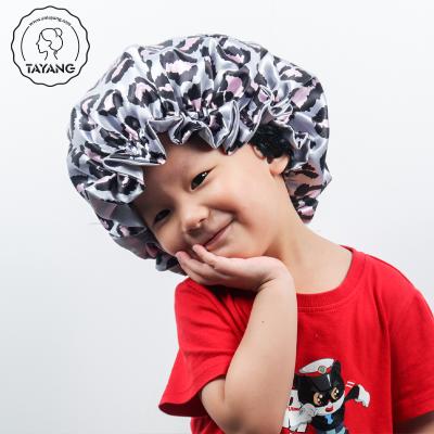 China Headwear Headwear Design Wholesale CustomizeDesign Customize KidsLeopard Copy Printed Best Selling Natural Satin Cowl for sale