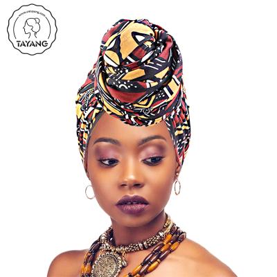 China Wholesale Head Wrap 2021 Head Wrap New African Women Stretch Turban Head Wraps India Muslim Headwear Hair Band Scarf Bandanas Hat Along for sale