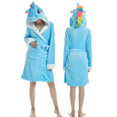 China Luxury Unicorn Animal Plush Bathrobe Women Bathrobe Fashion Thermal Bathrobe High Quality Wholesale Thermal Bathrobe for sale