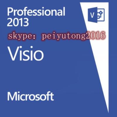 China Ms Visio Professional 2013 Brand New Genuine License Key 1PC for sale