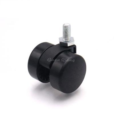 China GQ-K022 Contemporary Furniture Moving Replacement Plastic Black Manual Color Mini M10 Caster Wheel for sale