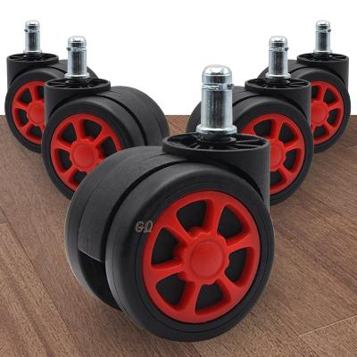 China GQ-B025 Contemporary Heavy Duty Suitcase Replacement Low Profile Nylon Caster Wheels For Furniture for sale