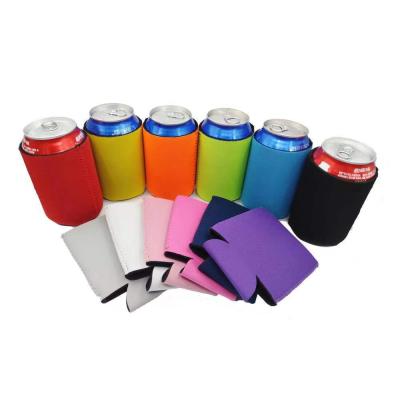 China Neoprene Color Beer Can Coolers Waterproof Soft Drink Coolies Collapsible and Custom Support for sale