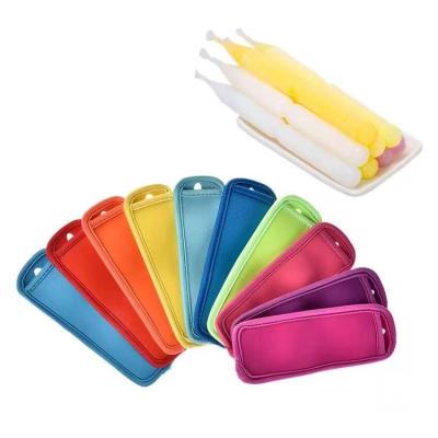 China Custom Waterproof Insulated Antifreeze Hand Neoprene Popsicle Ice Holder Set Ice Pole Holder for sale