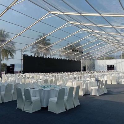 China Modern style & European Style Hot Selling Beautiful Outdoor Party Tent Clear Style Roof Wedding Tent 500 People for sale