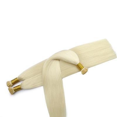 China Virgin Russian Silky Straight Straight Keratin Double Wave Hair Extensions 30 Inch Blonde Itip 613 for sale