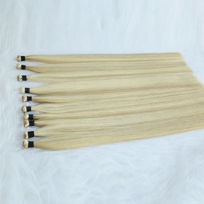 China Wholesale Remy Hair Extension Double Drawn 613 Inch Silky Straight Wave 20 Hand Tied Weft Hair for sale