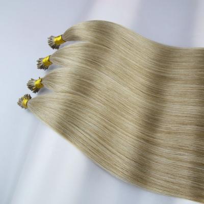 China Silky Straight Wave I Tip Soft Rubber Head Russian Hair Extensions 100% Remy Human Hair for sale