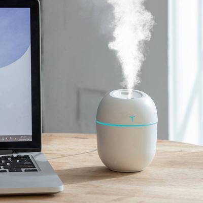 China Customized 220ml Portable cool mist maker Office Car night light USB Ultrasonic Air Humidifiers Diffuser for sale