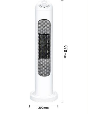 China Indoor Big Home Elegant Use Electric Tower 2Kw House PTC Ceramic Fan Heater bladeless hot tower fan heater for sale