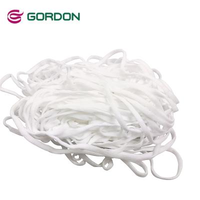 China 3mm round rubber bands knitted elastic cord for earloop for sale