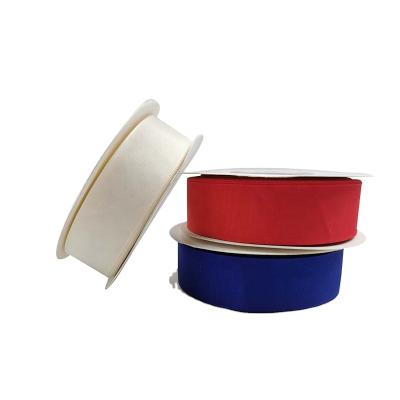 China Gordon Ribbons Wholesale Recycled Taffeta Anti-bacteria Gift Ribbon Chef's Recycled Plain Polyester Ribbon for sale