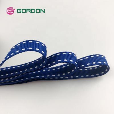 China Sustainable Gordon Ribbons 16mm Double Sided Saddle Stitched Grosgrain Ribbon For Gifts for sale