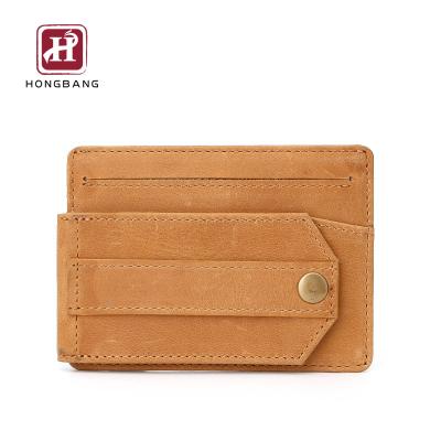 China Crazy Horse Wallet Men Leather Waterproof Custom Slim Mens Wallets Card Holders for sale