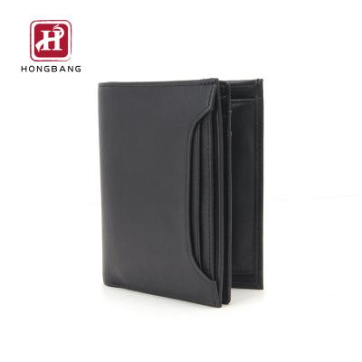 China BSCI RFID Wallet Factory Custom Slim Leather Wallet, Minimalist Men's Front Pocket Wallet Leather for sale