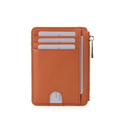 China Lightweight Credit Card Holder Thin Pocket Coin Holder RFID Lady Card Wallet for sale