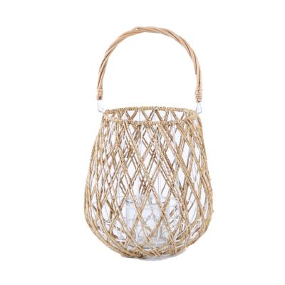 China Romantic Hot Sale High Quality Eco - Friendly Rattan Candlelight Lanterns For Home Decoration for sale