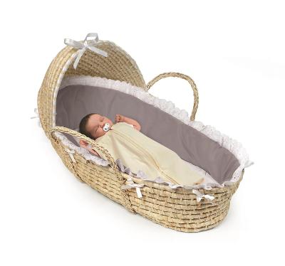 China Wholesale Handcrafted Baby Safety Care Hutch Moses Basket Holder Luxury Baby Sleep Basket for sale