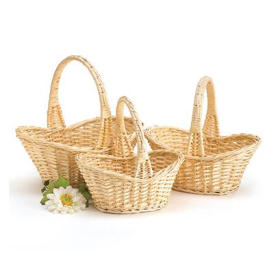 China 2022 Hot Sale Handmade Hanging Fruit Basket Wicker Minimalist Fruit Basket Wholesale for sale