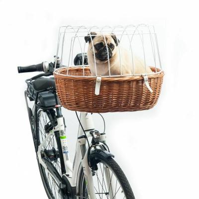 China Breathable 2022 New Front Wicker Bike Traveling Bike Basket Net For Cats And Dogs Pets for sale