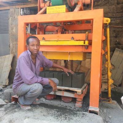 China Building material stores shengya QTJ4-40 concrete cement brick cavity interlocking block making machine for sale