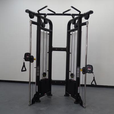 China Universal Commercial Fitness Equipment Machine Bodybuilding Equipment Gym Double Pulley Adjustable for sale