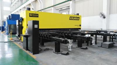 China Automatic Feeding Plate Shearing Machine 20' Long Hydraulic CNC Guillotine Shear for sale