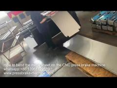 How to bend metal sheet on CNC press brake machine